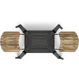 Gozney Dome Gen 2.0 Gestell AM1984, Grill-Untergestell schwarz/holz, für Dome Gen 2.0 und Dome Gen 2.0 XL Pizzaöfen