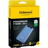 Intenso Powerbank F10000 Blue blau, 10.000 mAh, PD 3.0, Quick Charge 3.0