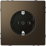 Merten Schutzkontaktsteckdose mit Steckklemmen bronze, Retail