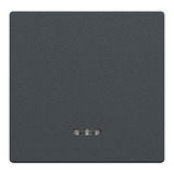 Merten Wippe Kontrollfenster für Schalter und Taster Einsatz, zweiteilige Wippe, Thermoplast anthrazit, Retail