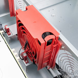 SilverStone SST-RM43-324-RS, Rack, Server-Gehäuse schwarz/rot, 4 Höheneinheiten