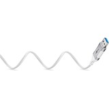 goobay Ethernet-Adapterkabel USB-A 3.2 Gen1 > RJ-45, Slim weiß, 15 Meter