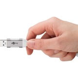 goobay Ethernet-Adapterkabel USB-A 3.2 Gen1 > RJ-45, Slim weiß, 15 Meter
