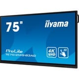iiyama ProLite TE7512MIS-B3AG, Public Display schwarz (matt), UltraHD/4K, IPS, Touchscreen