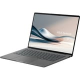 ASUS Zenbook A14 (UX3407QA-QD290W), Notebook grau, Qualcomm Snapdragon X X1-26-100, Qualcomm Adreno GPU, 16 GB LPDDR5X, 512 GB (512 GB SSD), Windows 11 Home 64-Bit