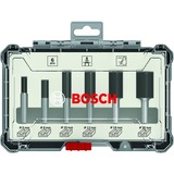 Bosch Nutfräser-Set, 6-teilig 6mm-Schaft