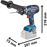 Bosch PRO Akku-Schlagbohrschrauber GSB 18V-150 C Professional, 18Volt blau/schwarz, 2x Akku ProCORE18V 8,0Ah, Bluetooth Modul, L-BOXX