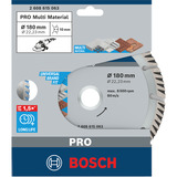Bosch PRO Multi Material Diamant-Trennscheibe, Ø 180mm Bohrung 22,23mm