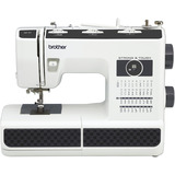 Brother Mechanische Nähmaschine HF37 - Strong & Tough weiß/schwarz