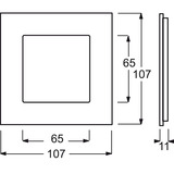 Busch-Jaeger Rahmen einsfach 1721-825 schwarz, Retail