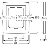 Busch-Jaeger Rahmen fünffach weiß (matt), Retail