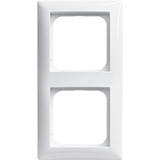 Busch-Jaeger Rahmen zwei-fach mit Sichtfenster und Beschriftungsträger, Kunststoff, glänzend Retail