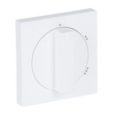 Busch-Jaeger Zentralscheibe Stufenschalter matt für 3 Stufen Drehschalter, Abdeckung weiß (matt), Retail