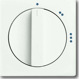 Busch-Jaeger Zentralscheibe Stufenschalter matt für 3 Stufen Drehschalter, Abdeckung weiß (matt), Retail