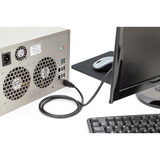 Digitus HDMI Premium High Speed Anschlusskabel, mit Ethernet, UHD 4K schwarz, 1 Meter