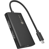 ICY BOX IB-AD1030-C, Adapter schwarz, USB Type-C, HDMI