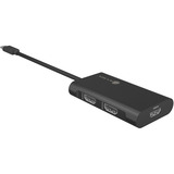 ICY BOX IB-AD1030-C, Adapter schwarz, USB Type-C, HDMI