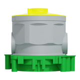 Merten Einbaudose mit Schraubbefestigung für Einsätze und Rahmen MEG3970-7504 grün, Retail