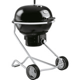 RÖSLE Holzkohle Kugelgrill No.1 F60 AIR, Holzkohlegrill schwarz/silber, Ø 59 cm