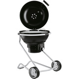 RÖSLE Holzkohle Kugelgrill No.1 F60 AIR, Holzkohlegrill schwarz/silber, Ø 59 cm