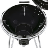 RÖSLE Holzkohle Kugelgrill No.1 F60 AIR, Holzkohlegrill schwarz/silber, Ø 59 cm