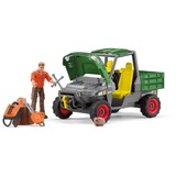 Schleich Farm World Waldbauer mit Fahrzeug, Spielfigur 