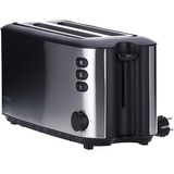 Severin Automatik-Langschlitztoaster AT 2509 edelstahl/schwarz, 1.400 Watt, für 4 Scheiben Toast