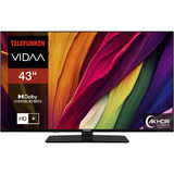 Telefunken XU43VP750M, LED-Fernseher 108 cm (43 Zoll), schwarz, UltraHD/4K, Tripple-Tuner, SmartTV, VIDAA-Betriebssystem