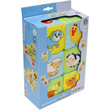 VEDES Softwürfel 6 Stück Baby Spielzeug aus weichem Material, Würfelspiel 