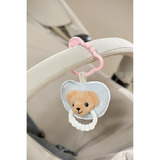 ZAPF Creation Schnuller für Babys BABY born mit Beißring und Clip Teddy-Design waschbar 