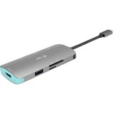 i-tec Nano Dock, Dockingstation grau, HDMI, USB-C, USB