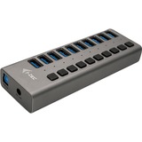 i-tec USB 3.0 Charging HUB 10 port + Power Adapter 48 W, USB-Hub schwarz