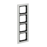 0 Abdeckrahmen zum Abdecken von Schaltern, Tastern und Steckdosen, Abdeckung titan, Retail