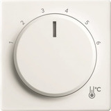 0 Zentralscheibe Temperatur rund, Thermostat weiß, Retail