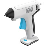 BLACK+DECKER Akku-Heißklebepistole BCGL115, 3,6Volt weiß/schwarz, integrierter Li-Ion-Akku 1,5Ah, inkl. 20 Klebe-Sticks