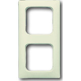 Busch-Jaeger Rahmen zwei fach für Kanalabdeckungen weiß, Retail