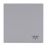 Busch-Jaeger Wippe mit Aufdruck mit Symbol Klingel aluminium, Retail