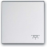 Busch-Jaeger Wippe mit Aufdruck mit Symbol Klingel aluminium, Retail