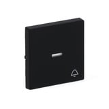 Busch-Jaeger Wippe mit Symbol Klingel einteilige Wippe matt schwarz, Retail