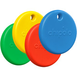 Chipolo POP Tracker 4er-Set, Ortungstracker 4 Tracker in rot, blau, gelb, grün