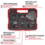 EINHELL Multitool-Set 35-teilig, in XL-PLUS-CASE, Sägeblatt-Satz für Metall, für Multifunktionswerkzeuge