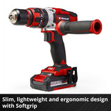 EINHELL Power X-Change Akku-Schlagbohrschrauber TE-CD 18/48 Li-i-Solo, 18Volt rot/schwarz, ohne Akku und Ladegerät