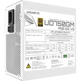 GIGABYTE GP-UD750GM PG5 ICE, PC-Netzteil weiß, 1x 12-Pin High Power GPU, 4x PCIe, Kabel-Management, 750 Watt