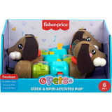 Mattel Verspielter Dreh-Dackel Klicken und Drehen Aktivitätshündchen Sensorikspielzeug für Babys, Elektrohaustier 