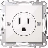 Merten Steckdosen Einsatz polarweiß glänzend USA 15 Ampere weiß (glänzend), Retail