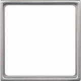 Merten Zwischenring für genormte Kombieinsätze nach DIN 49075 aus Thermoplast, Rahmen aluminium, Retail