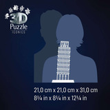 Ravensburger 3D Puzzle Iconics: Schiefer Turm von Pisa - mit Licht 216 Teile