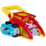 Spin Master Paw Patrol - Pup Squad Launcher mit Marshall und Rex Fahrzeugen, Spielfahrzeug 