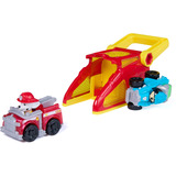 Spin Master Paw Patrol - Pup Squad Launcher mit Marshall und Rex Fahrzeugen, Spielfahrzeug 