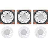 Thermaltake SWAFAN 120 EX INFINITY ARGB Sync PC Cooling Fan Wood Edition, Gehäuselüfter schwarz, 3er-Pack, 120 mm, 124 mm